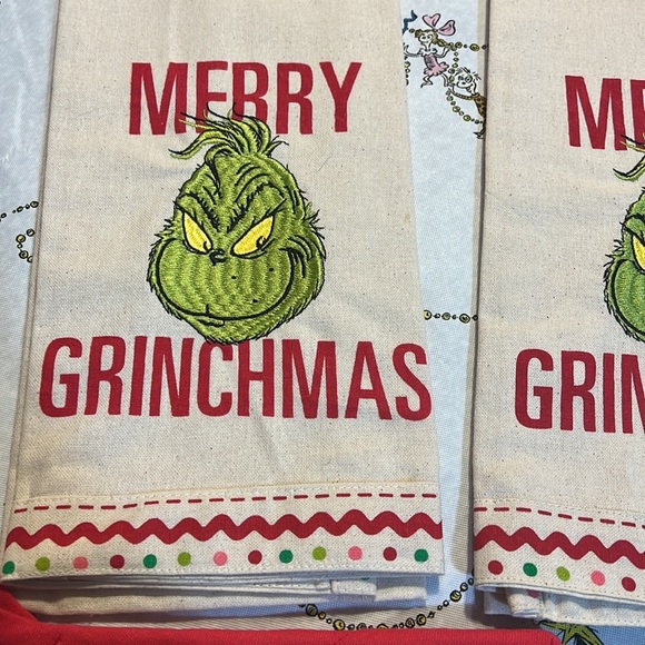 The grinch Tea towels kitchen and potholder - Picture 4 of 6